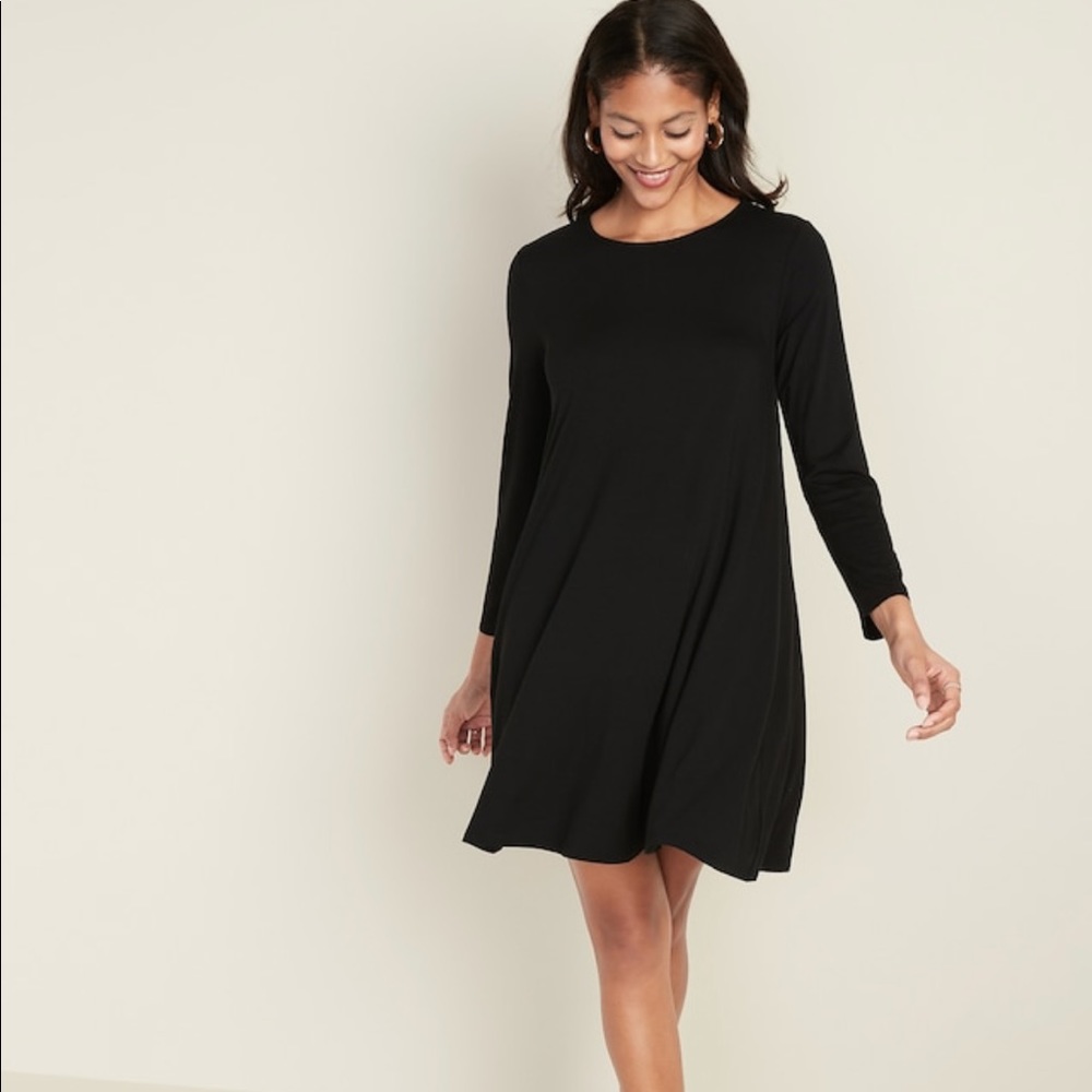 Long sleeved tshirt swing dress